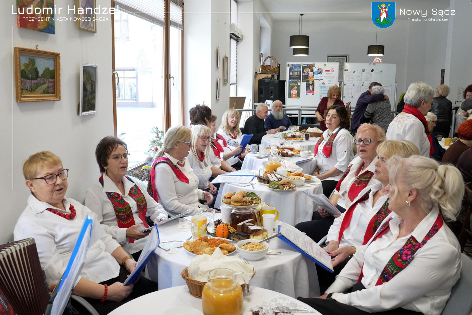 spotkanie wigilijne centrum seniora nowy sacz